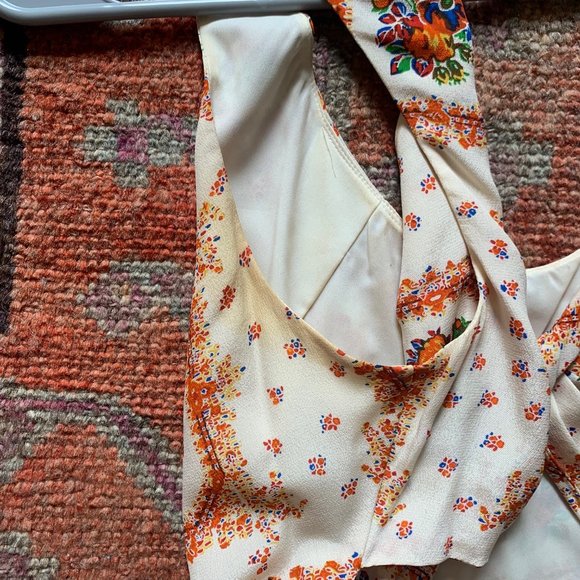 Madewell floral silk cocktail dress - Picture 8 of 8